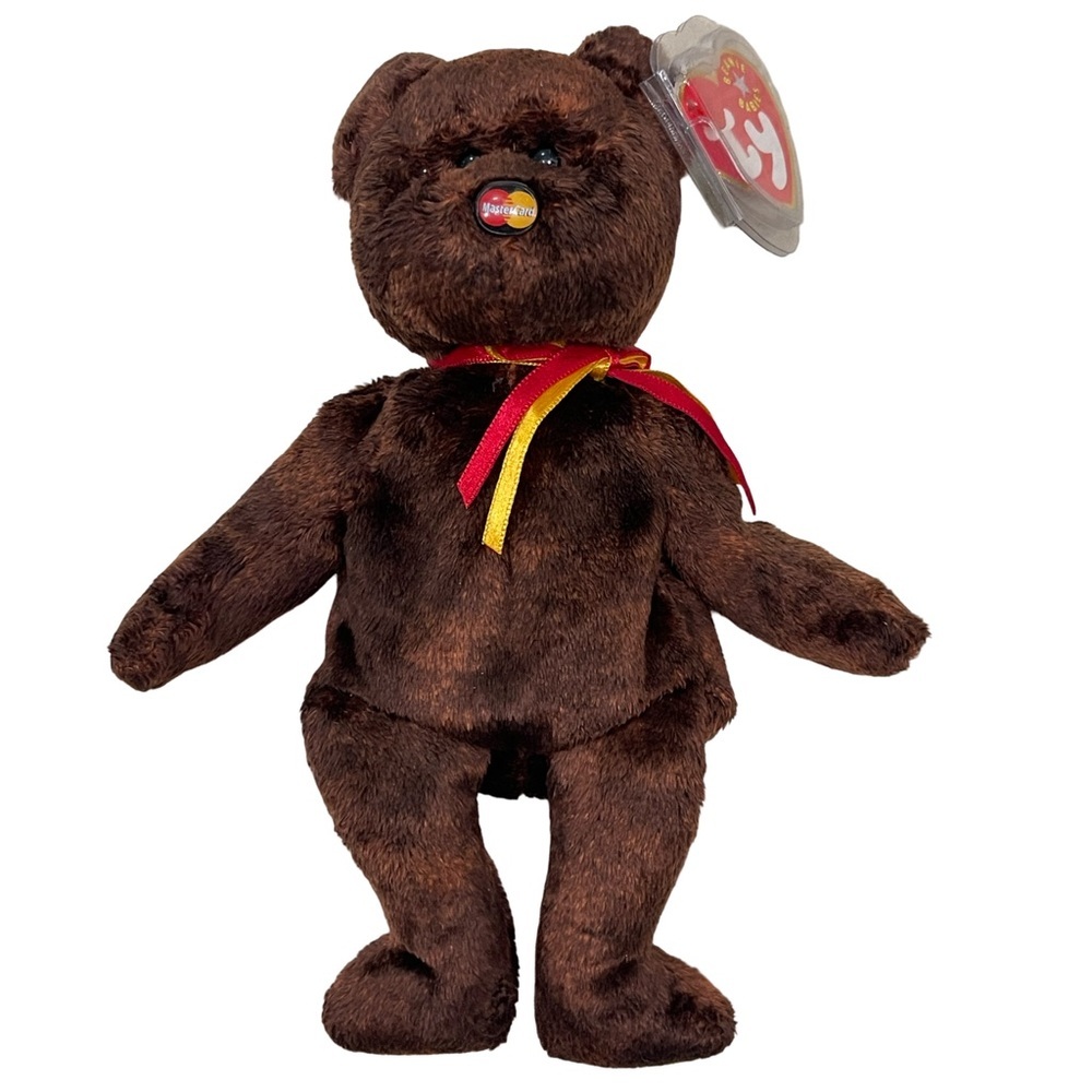 Ty Beanie Babies 2003 Signature Bear 11th Generation Master Card Bear New Tags! - Picture 2 of 6